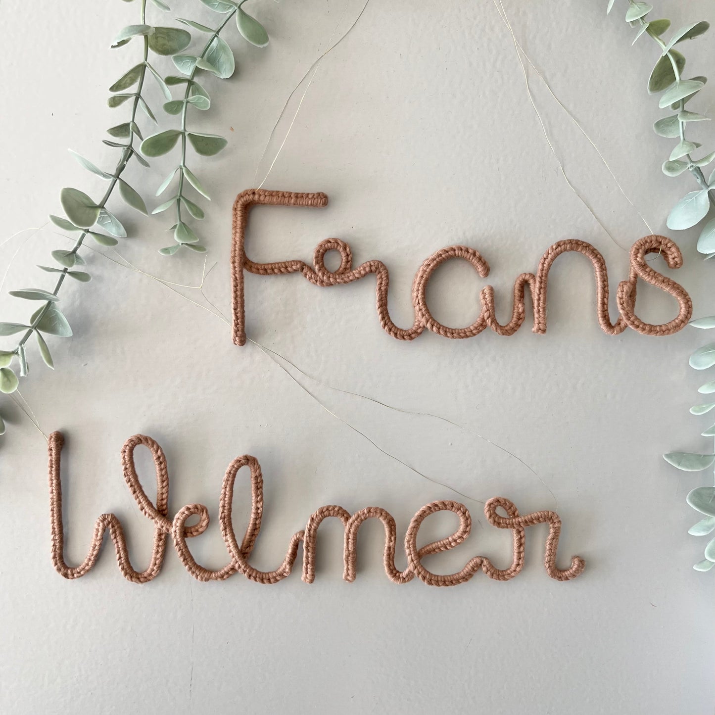 Handknutet namn 2-5 bokstäver