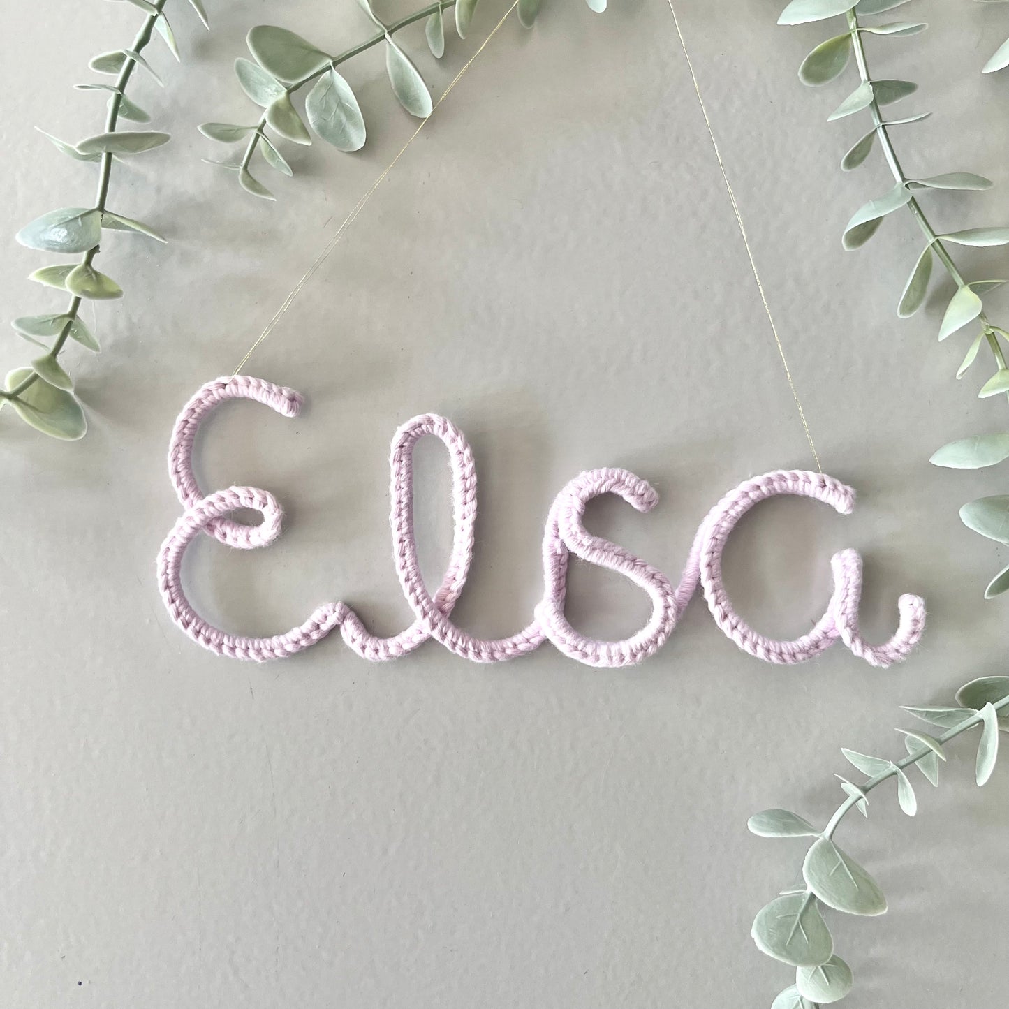 DIY Makraménamnskylt