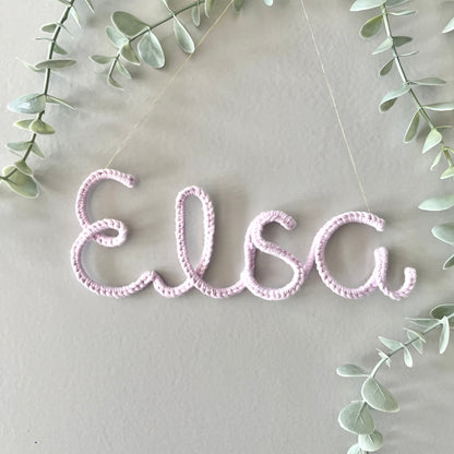 DIY Makraménamnskylt