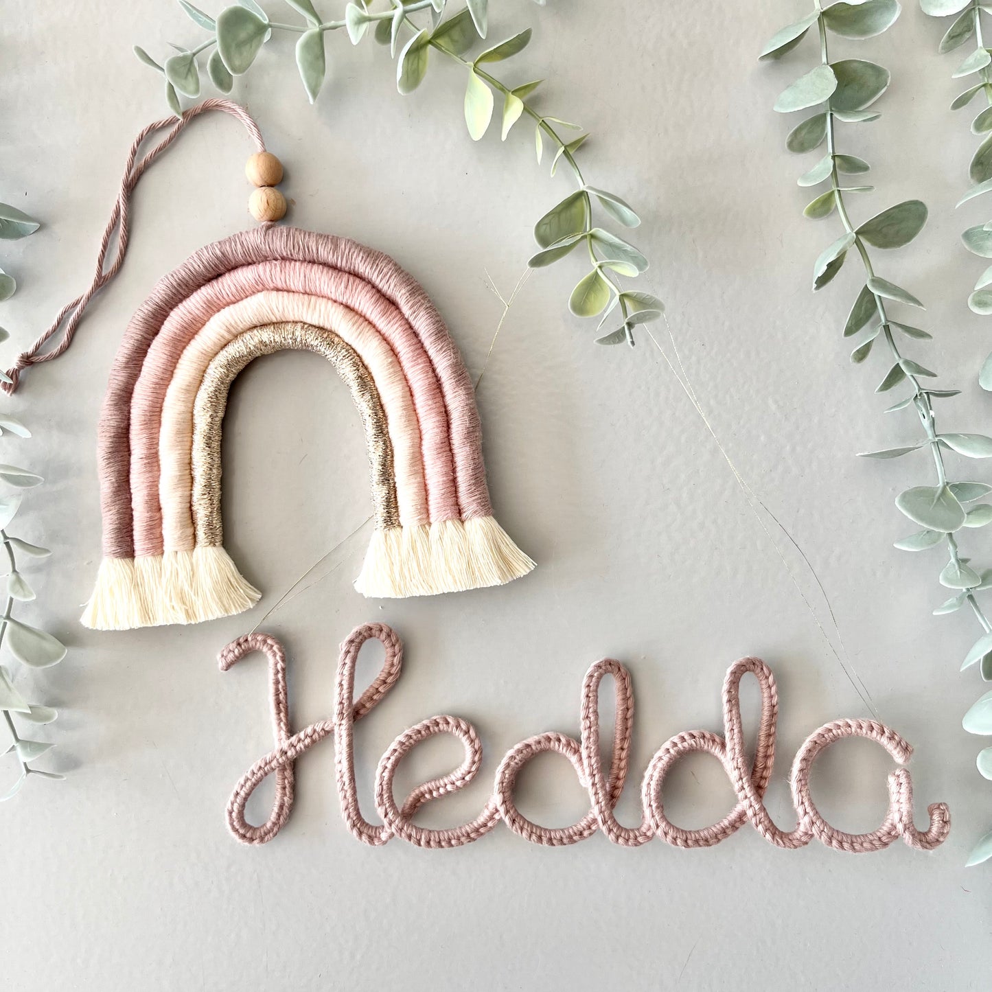 DIY Makraménamnskylt